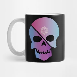 Pink and Blue Skull Chakra Mug